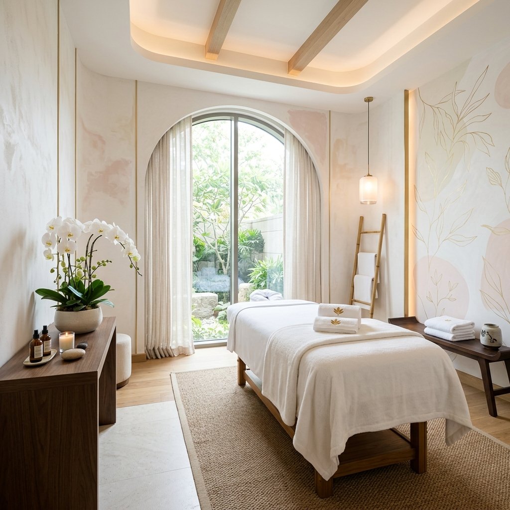 Intérieur du spa de luxe